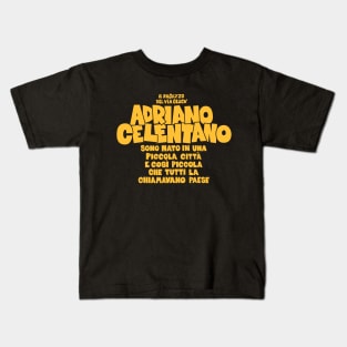 Adriano Celentano - il ragazzo del via gluck Kids T-Shirt